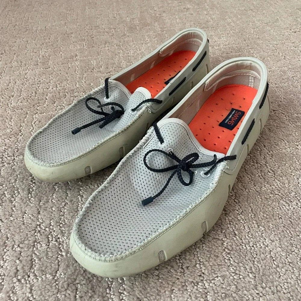 Swims Light Teal Boat Shoes with Minimalist Design